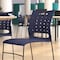 Flash Furniture 881 lb. Capacity Navy Sled Base Stack Chair RUT-2-NVY-BK-GG - alternate 9